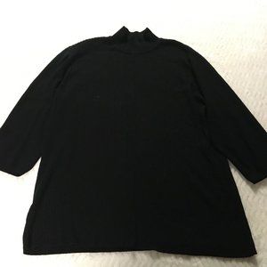 Evan-Picone Woman Knit Mock Neck Sweater - 3X